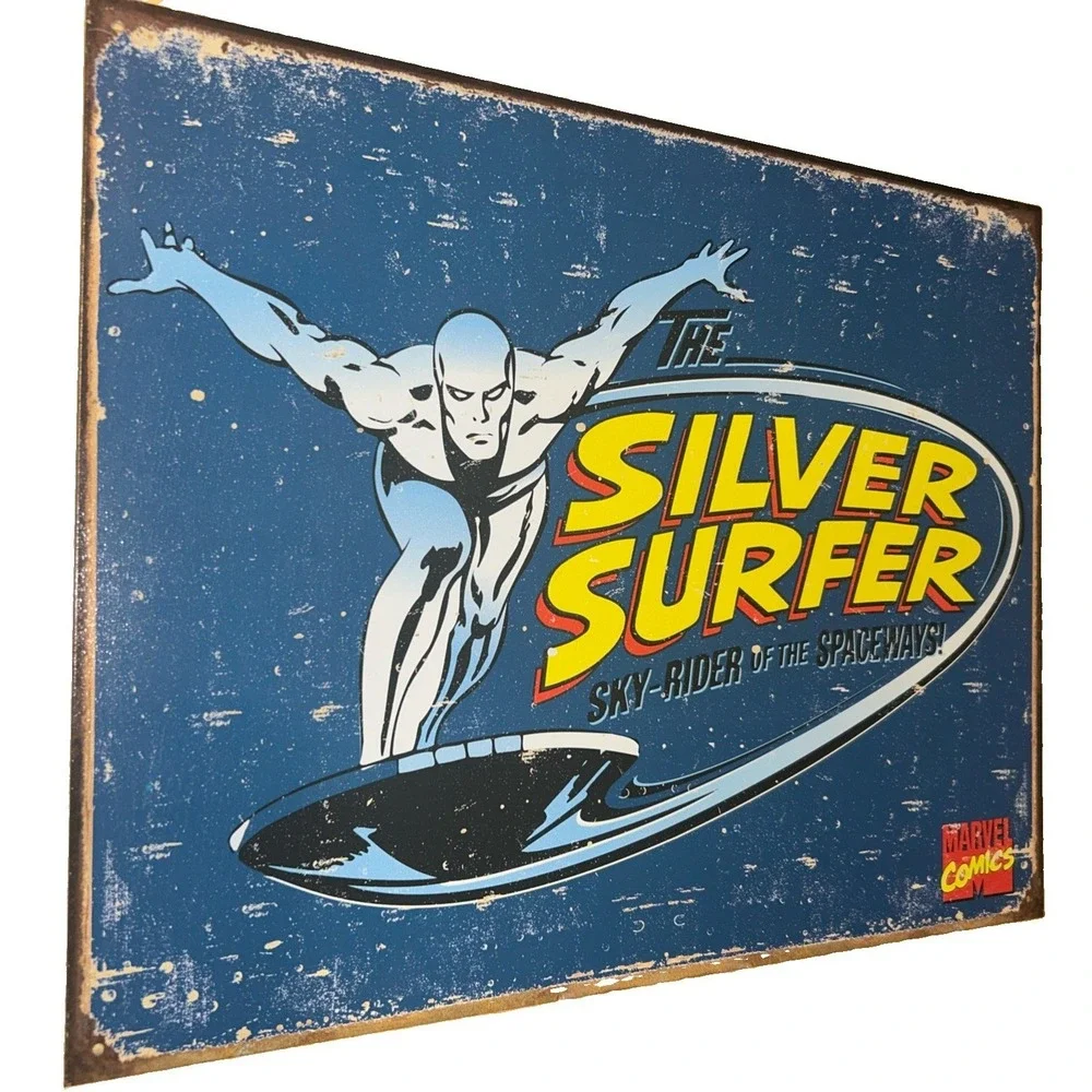 Marvel Comics Vintage Design Tin Metal Comic Book Characters 16